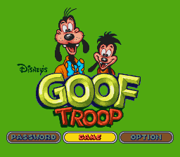 Goof Troop Title Screen